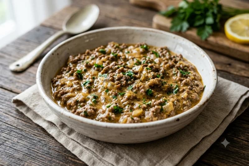 Recheio de Carne Cremoso para Salgados