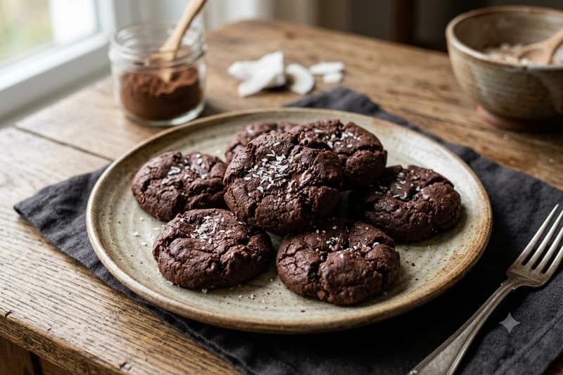 Cookies de Chocolate de Micro-ondas Rápidos e Fáceis