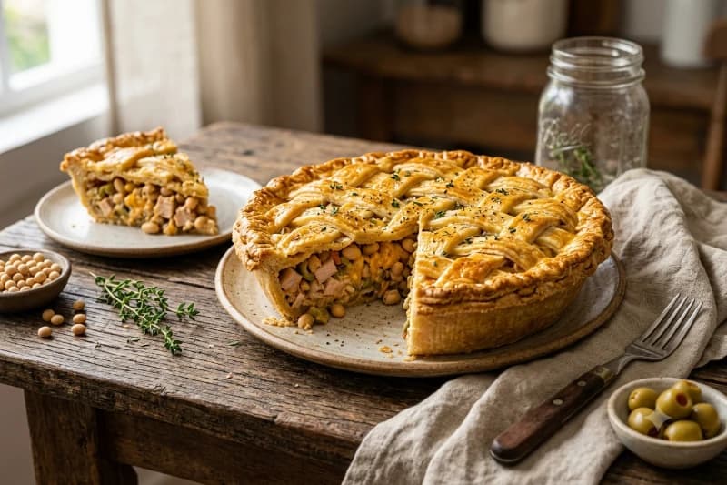 Torta de Peru com Soja