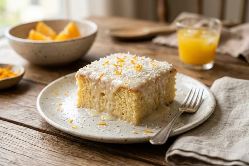 Bolo Gelado de Laranja Tradicional