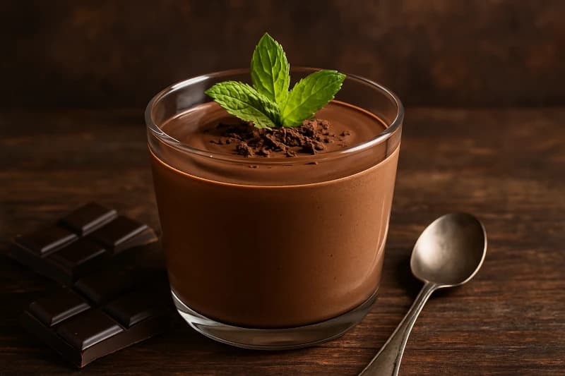 Foto da receita Mousse de Chocolate Cremosa