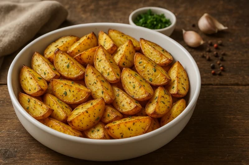 Foto da receita Batatas ao Forno Douradas e Saborosas