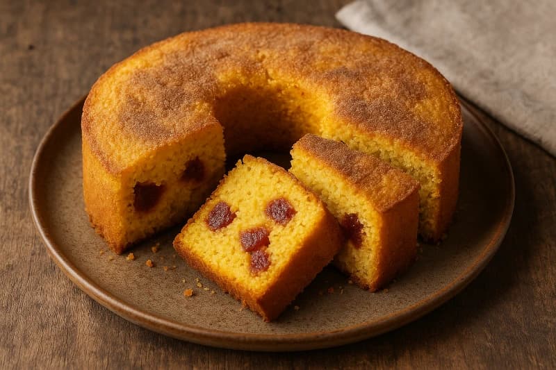 Foto da receita Bolo de Fubá com Goiabada