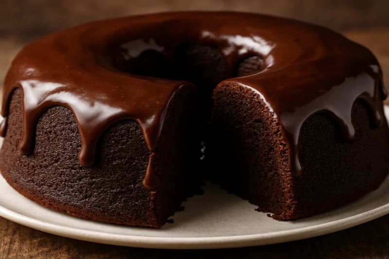 Foto da receita Bolo de Chocolate Simples