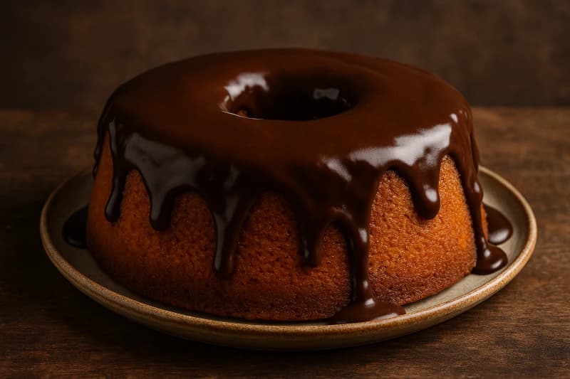 Foto da receita Bolo de Cenoura Vulcão