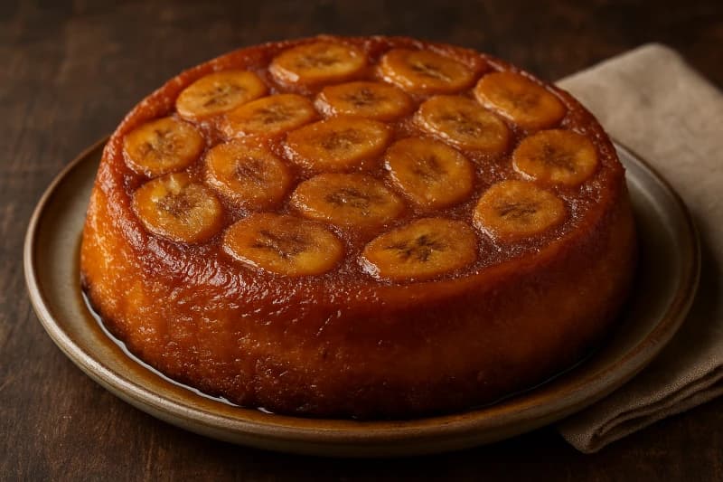 Foto da receita Bolo de Banana Caramelizado