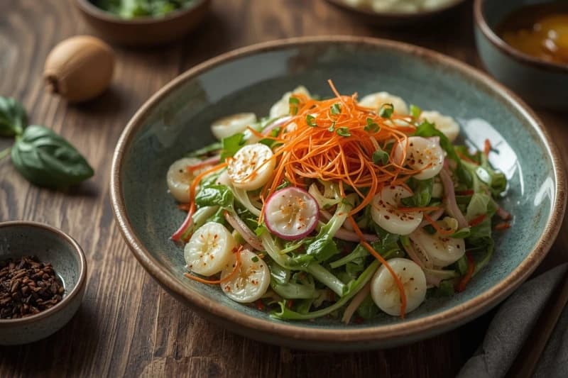 Foto da receita Salada Oriental de Rabanete e Pepino