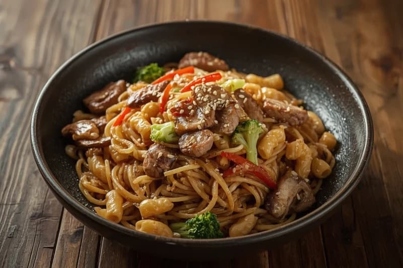 Yakissoba Misto Oriental com Carne, Frango e Legumes