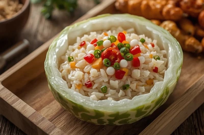 Foto da receita Abóbora Japonesa Recheada Cremosa