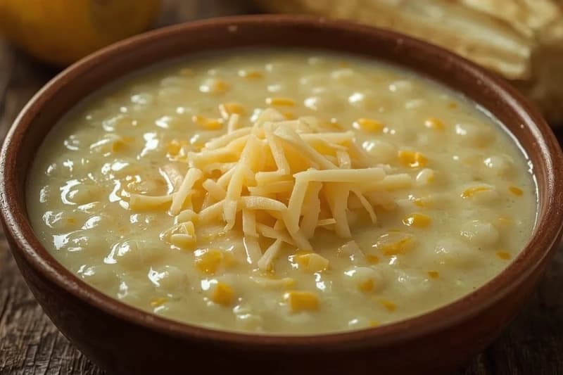 Angu Cremoso de Milho Verde com Queijo