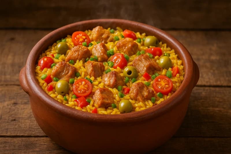 Arroz com Suã de Porco Caipira