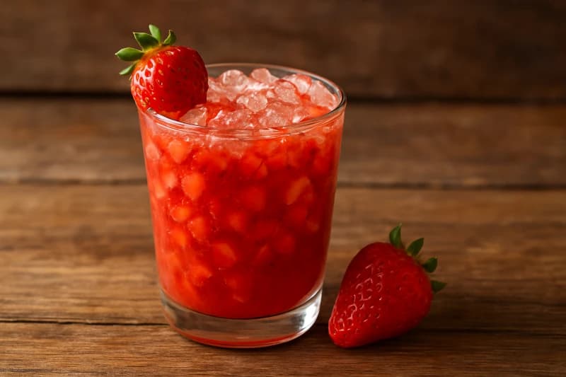 Caipirinha de Morango Refrescante