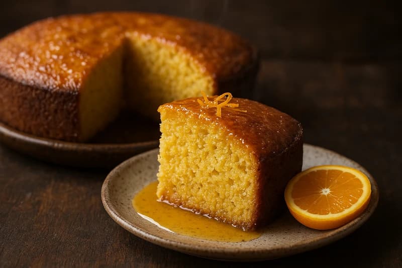 Bolo de Laranja com Casca Macio e Úmido