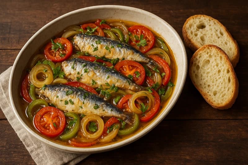 Escabeche de Sardinha Caseiro Tradicional