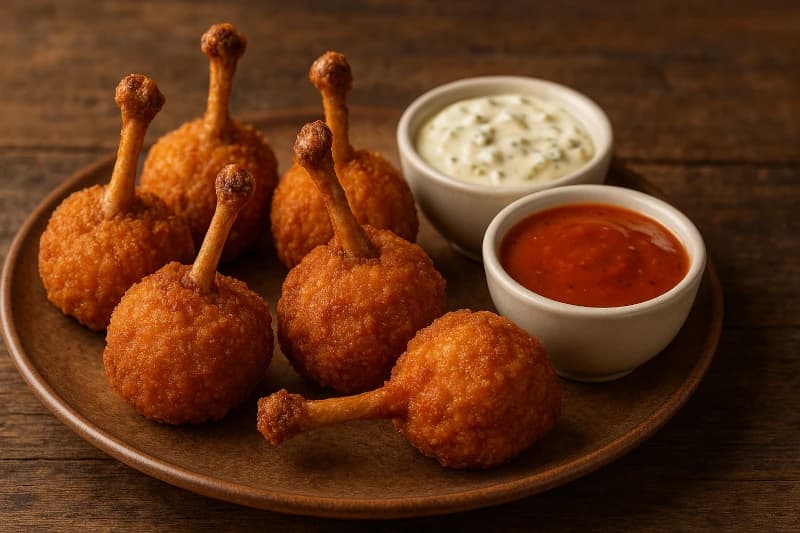 Foto da receita Tulipas Crocantes de Frango com Dois Molhos
