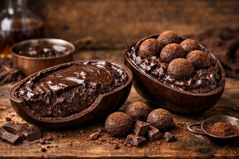 Ovo de Páscoa Trufado Clássico com Recheio Cremoso