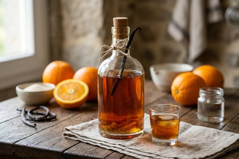 Licor de Laranja Artesanal com Baunilha