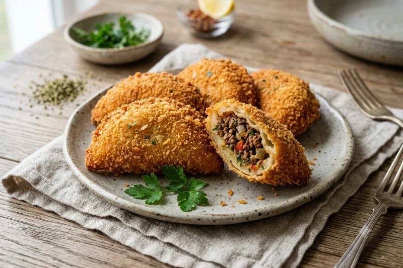 Risoles de Carne Crocantes