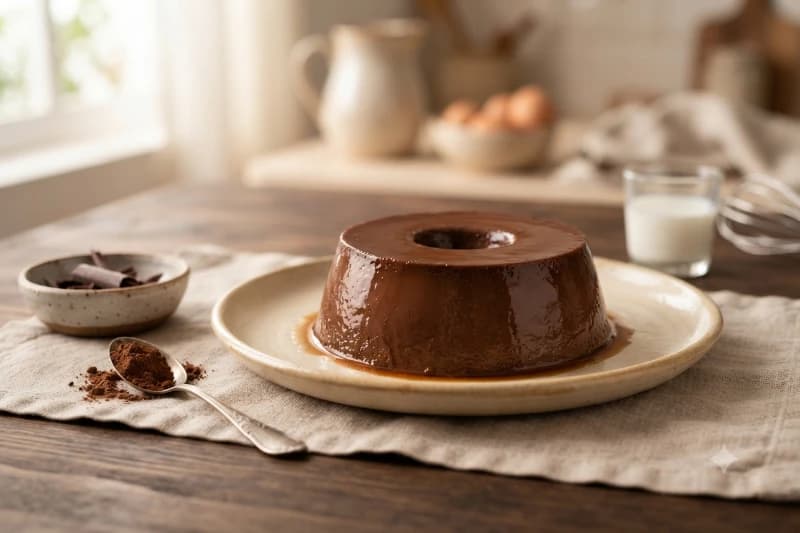 Pudim de Chocolate Fácil e Rápido