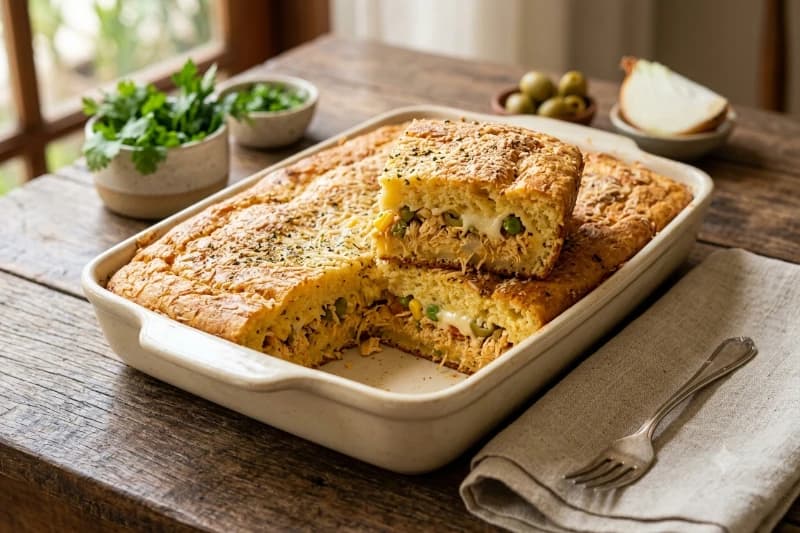 Torta Salgada de Frango de Liquidificador