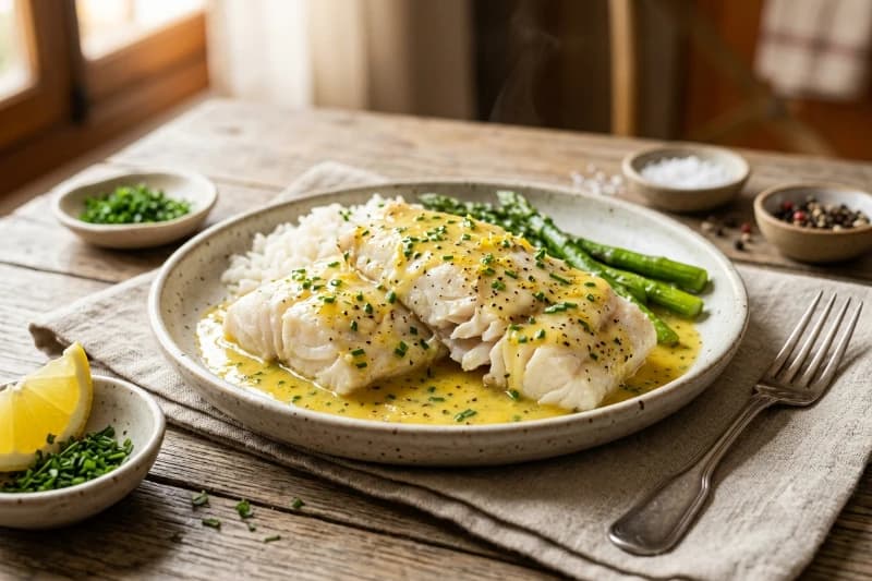 Filé de Peixe ao Molho de Limão no Micro-ondas
