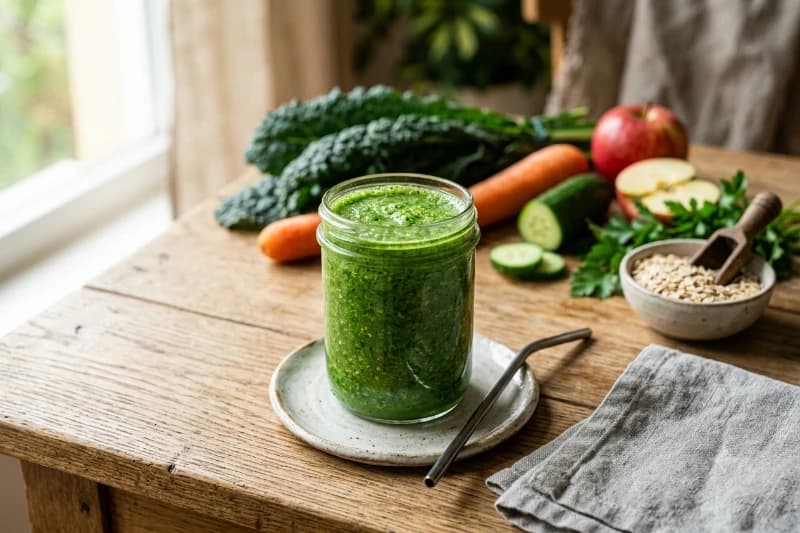 Sumo de Clorofila Energizante e Detox