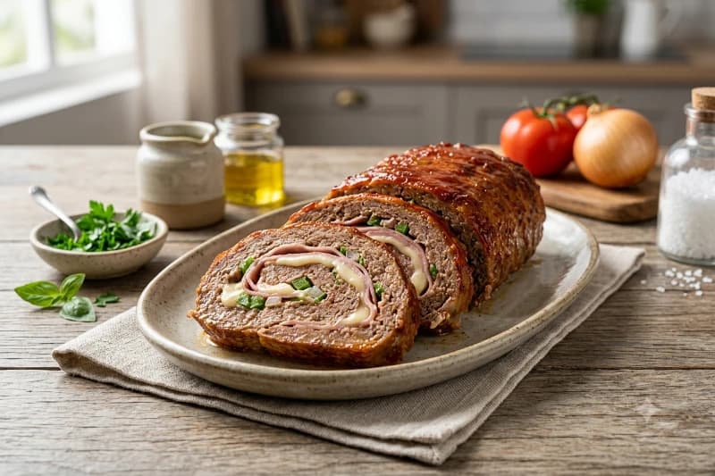 Rocambole de Carne Moída