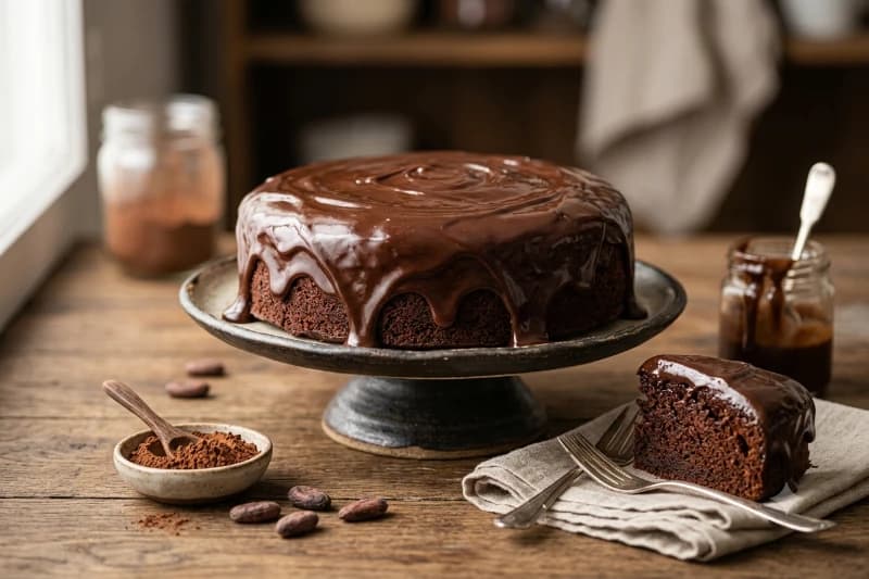 Glacê de Chocolate Cremoso para Bolos e Sobremesas