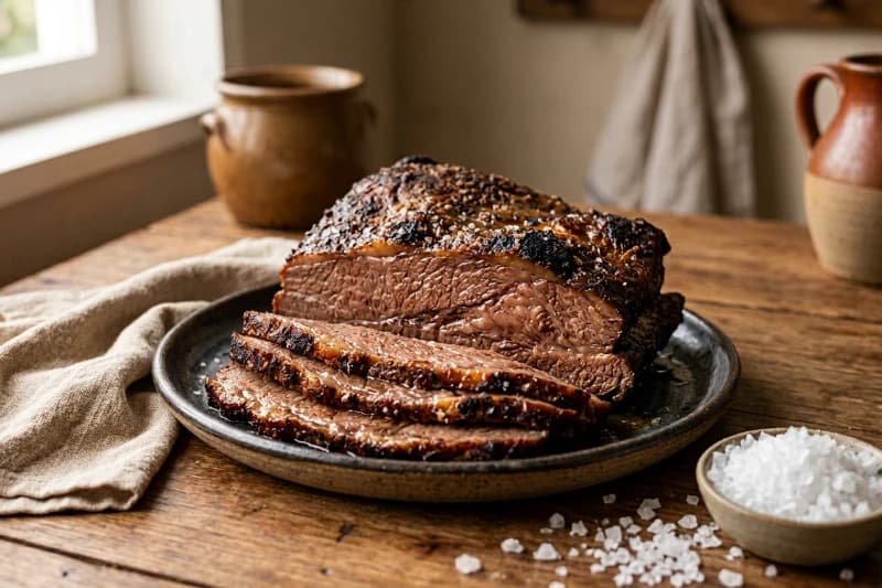 Ponta de Peito Assada no Forno com Sabor de Churrasco