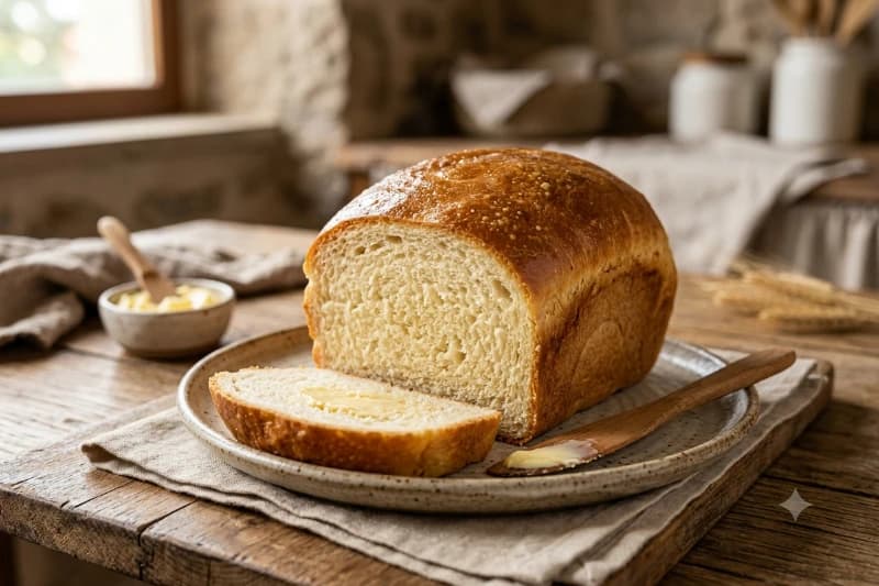 Pão de Manteiga Caseiro e Macio
