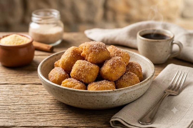 Bolinho de Fubá Frito Tradicional