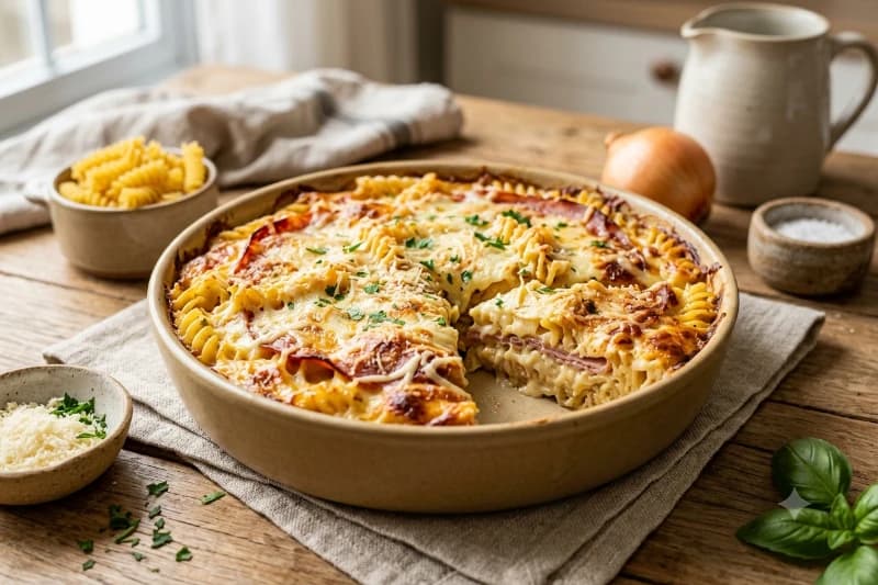 Torta Surpresa de Macarrão ao Micro-ondas
