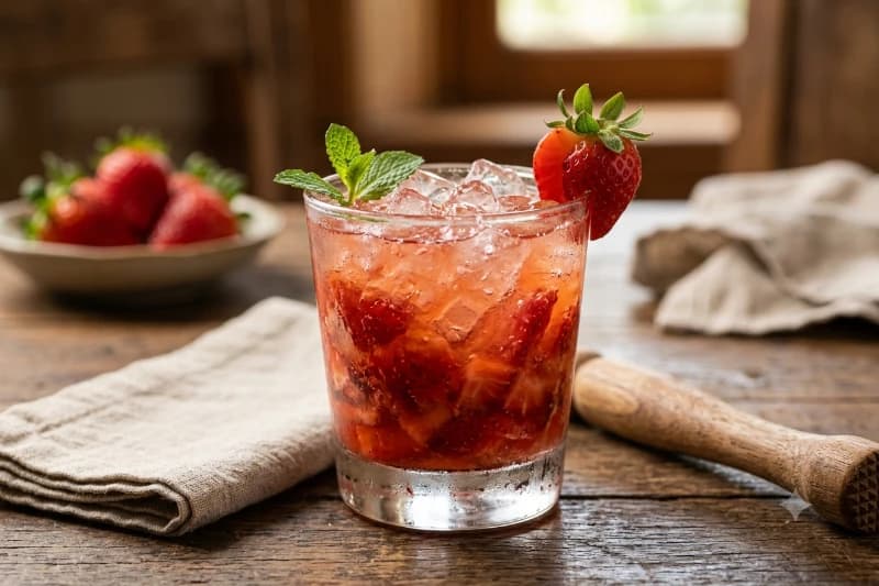 Caipiroska de Morango