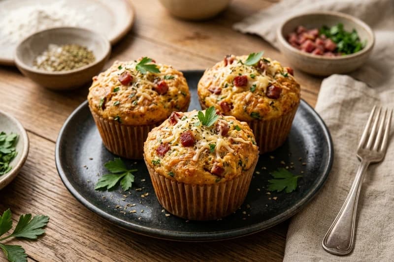 Cupcake Salgado de Calabresa