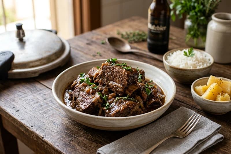 Costela com Cerveja Preta na Panela de Pressão