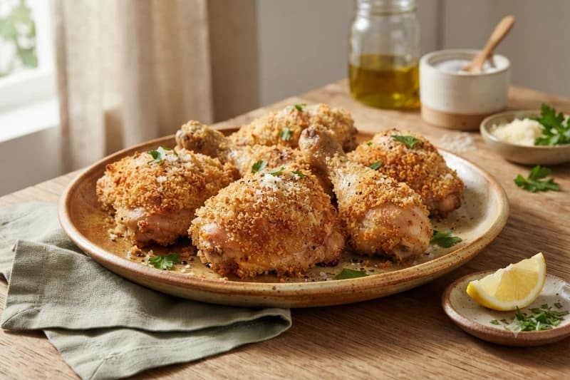 Frango à Milanesa Assado Crocante