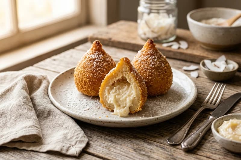 Coxinha Doce Recheada com Beijinho