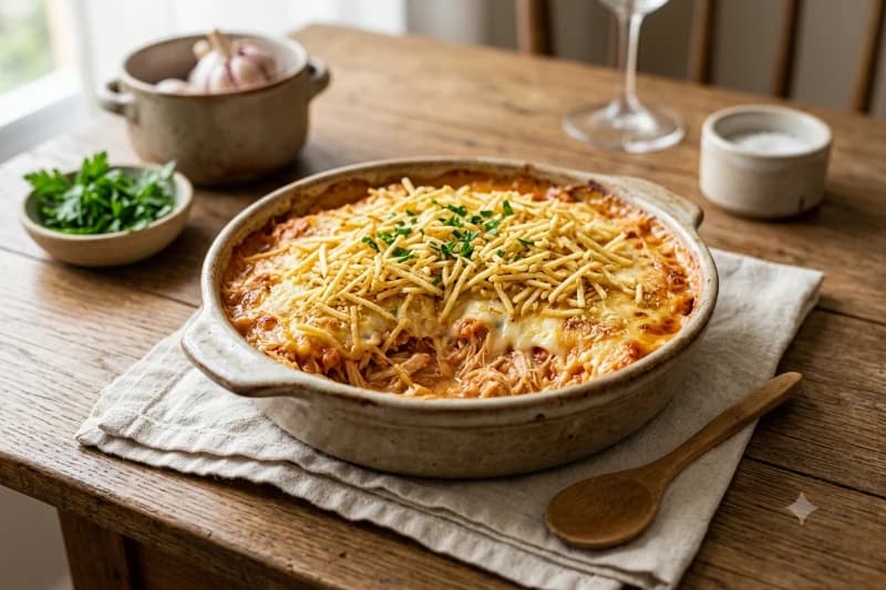 Frango Cremoso com Catupiry e Batata Palha