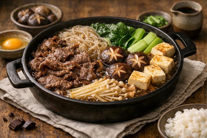 Sukiyaki Japonês Tradicional