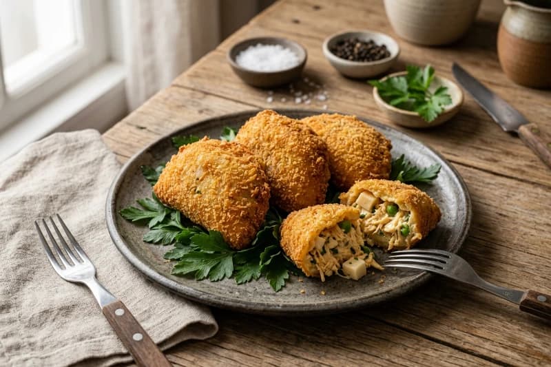 Risoles de Frango com Palmito