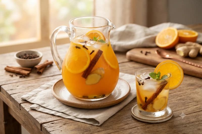 Laranjada Caseira com Especiarias