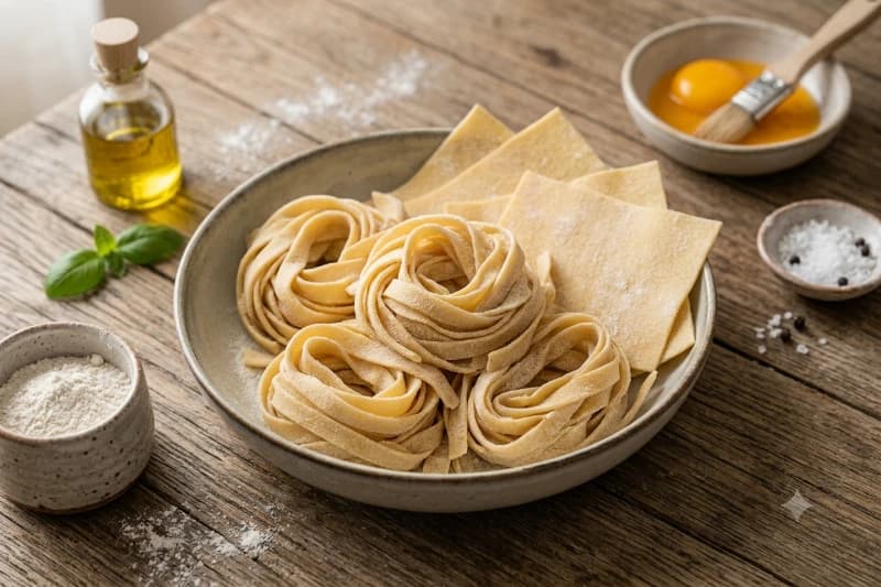 Massa Caseira para Lasanha ou Macarrão Sem Glúten