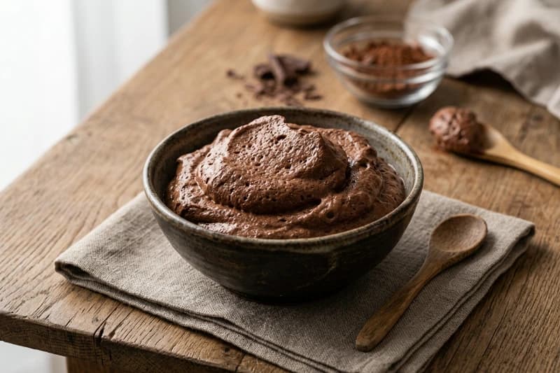 Musse Express de Chocolate com Apenas Dois Ingredientes