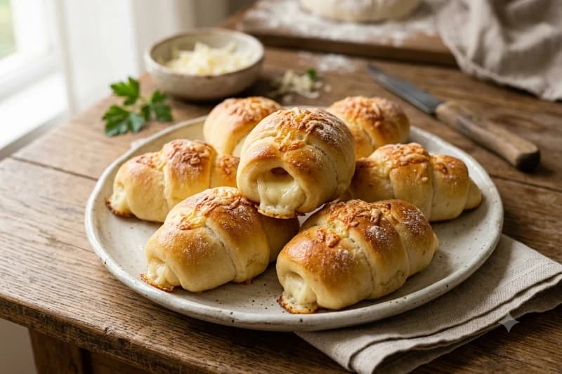 Enroladinho de Queijo Caseiro