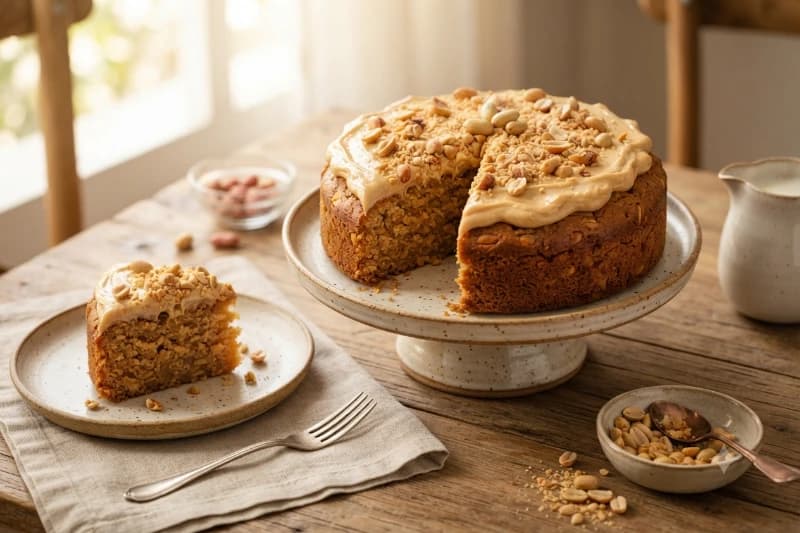 Bolo de Amendoim Delicioso