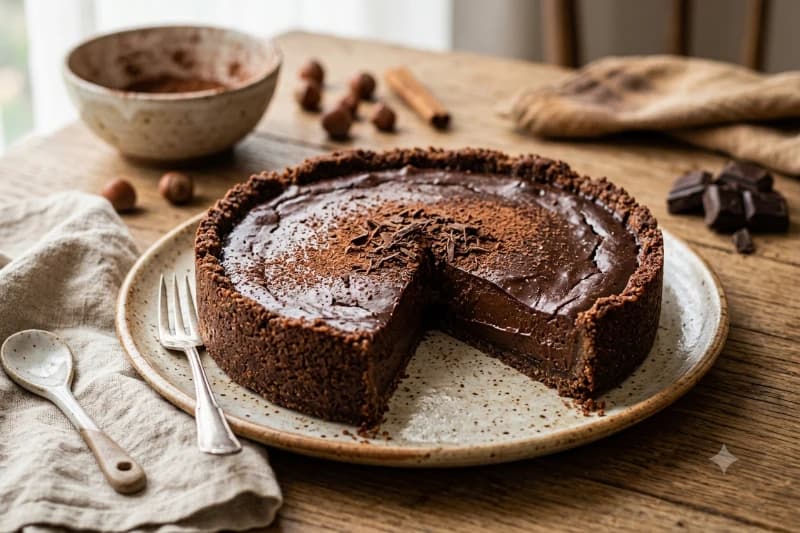 Torta de Chocolate Fácil e Cremosa