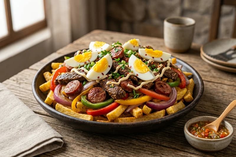 Pique a lo Macho: Autêntica Carne Picada Apimentada Boliviana