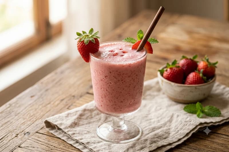 Batido de Morango Irresistível