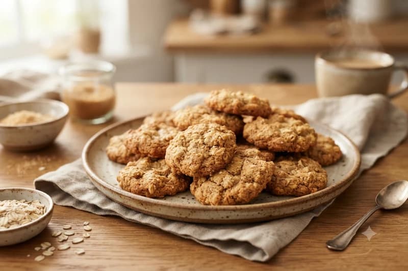 Biscoito de Aveia Caseiro Crocante
