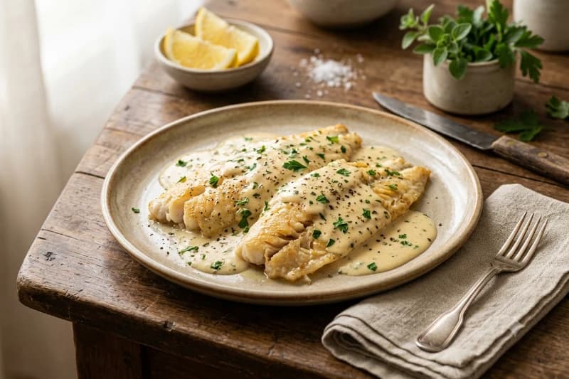Pescadinha ao Molho Cremoso